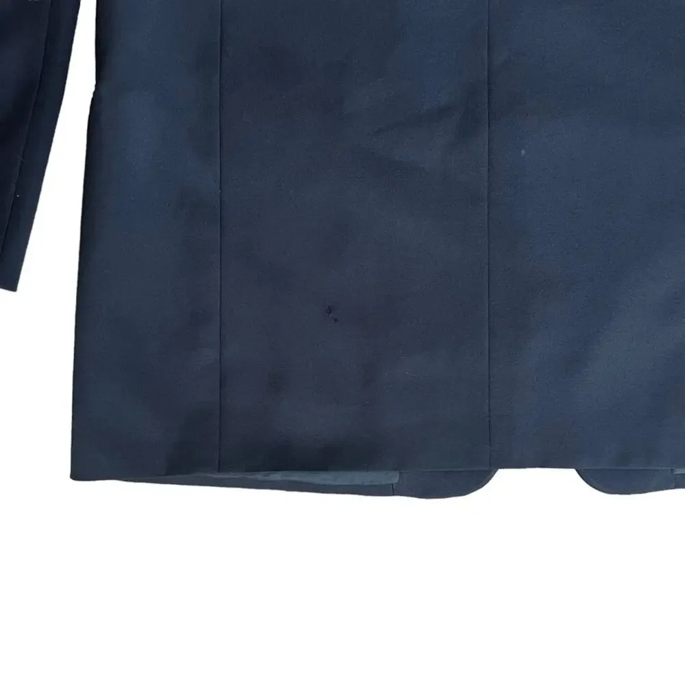 Giorgio Armani Le Collezione Men’s Wool Navy Blue Blazer Suit Jacket Size 42 L